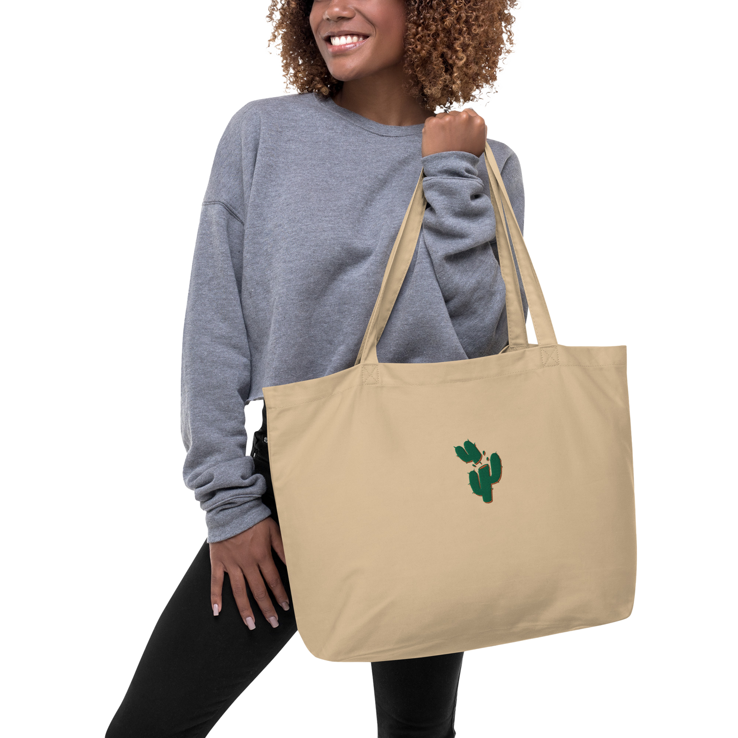 Embroidered Organic Tote - Large